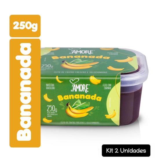 Imagem de Kit 2 Bananada De Corte Bandeja 250g Rb Amore