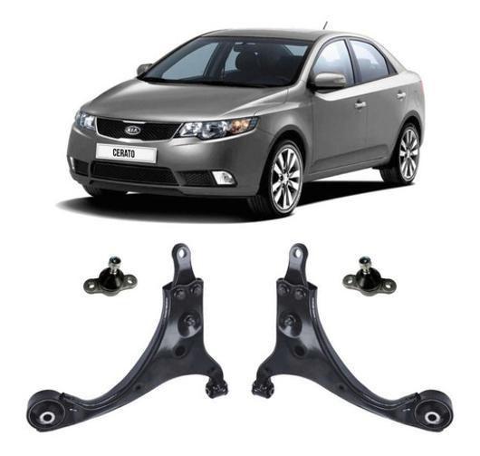 Imagem de Kit 2 Bandeja Suspensão Dianteira Kia Cerato 2010 2012 2013