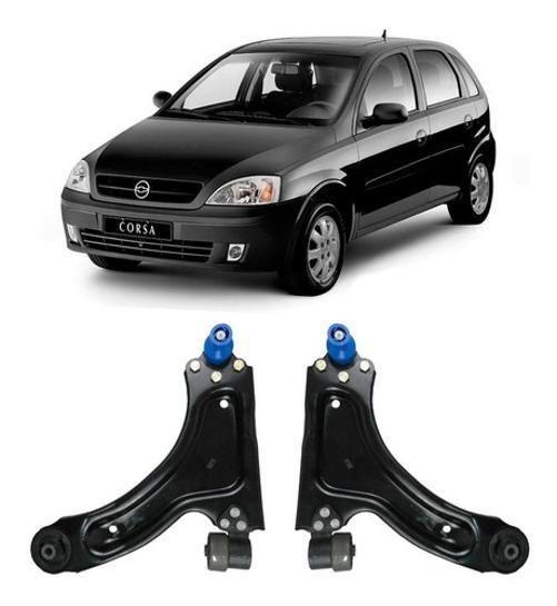 Imagem de Kit 2 Bandejas Suspensão Dianteira Gm Corsa Hatch 2002 2012