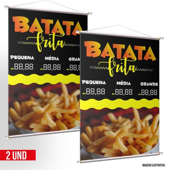 Imagem de Kit 2 Banners Aqui Tem Batata - Preço Editável