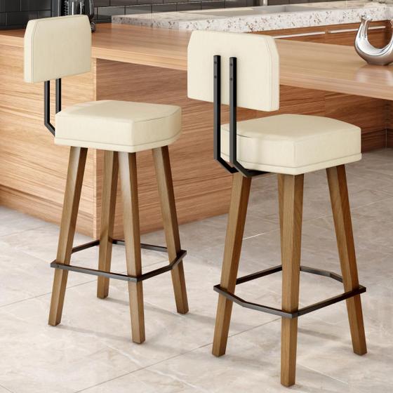 Kit 2 Banquetas para Cozinha Americana Área Gourmet Bancada Ilha Balcão de Cozinha Menor preço em Kit 2 Banquetas para Cozinha Americana Área Gourmet Bancada Ilha Balcão de Cozinha