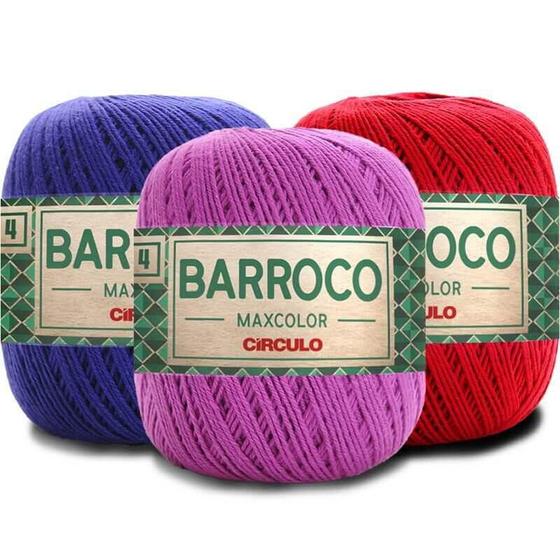 Imagem de Kit 2 Barbante Barroco Maxcolor 4 200g