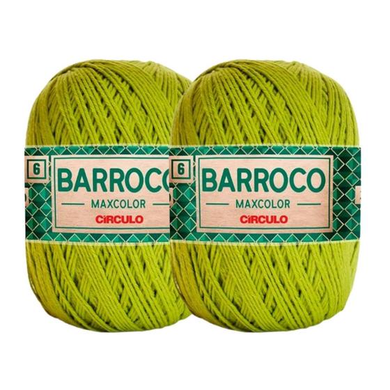 Imagem de Kit 2 Barbante Linha Barroco Maxcolor FIO 6 Circulo  200g/226m