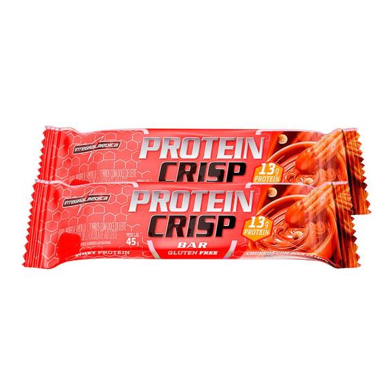 Imagem de Kit 2 Barra de Proteína Protein Crisp Bar Integralmédica Churros com Doce de Leite 45g