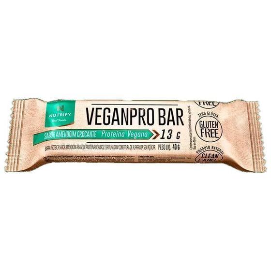 Imagem de Kit 2 Barra Proteína Veganpro Amendoim Crocante Nutrify