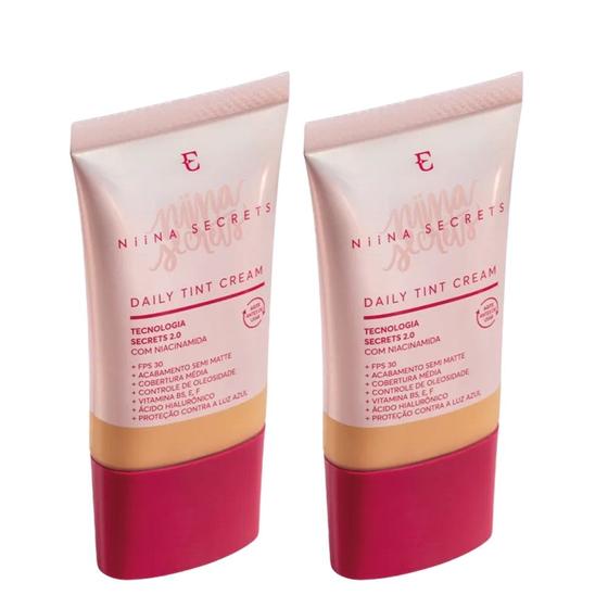 Imagem de Kit 2 Base Líquida Daily Tint Cor 13 Niina Secrets Eudora 25ml