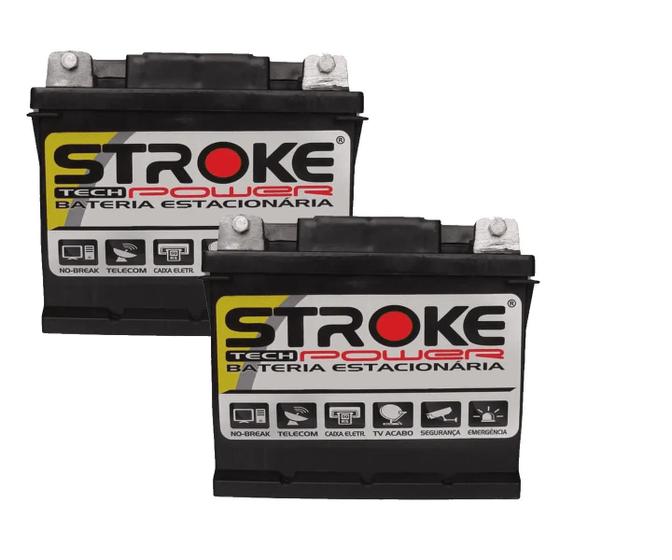 Imagem de Kit 2 Bateria Estacionária 45Ah - Stroke Power