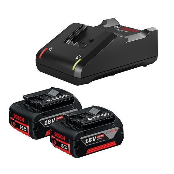 Kit 2 Baterias 18v 4,0Ah e 1 Carregador Bivolt 1600A02RM8000 BOSCH Menor preço em Kit 2 Baterias 18v 4,0Ah e 1 Carregador Bivolt 1600A02RM8000 BOSCH