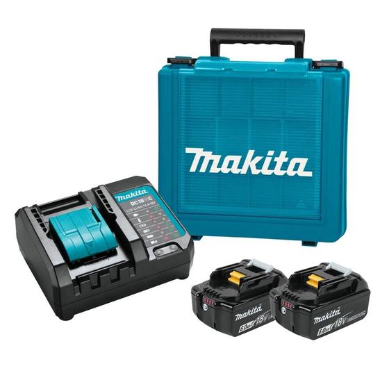 Imagem de Kit 2 Baterias 6.0ah 18v + Carregador Bivolt + Maleta Makita