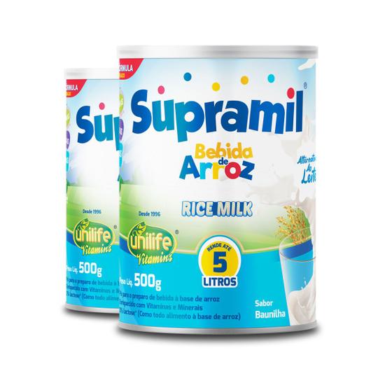 Imagem de Kit 2 Bebida de Arroz Kids Supramil Unilife 500g