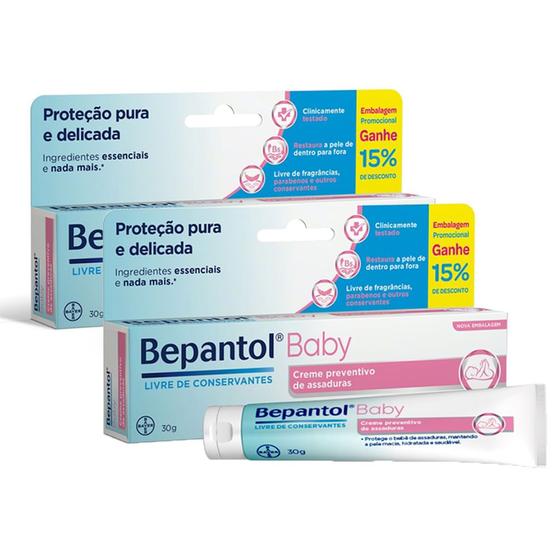 Imagem de Kit 2 Bepantol Baby Creme Preventivo de Assaduras para Bebês 30g com 15% de Desconto