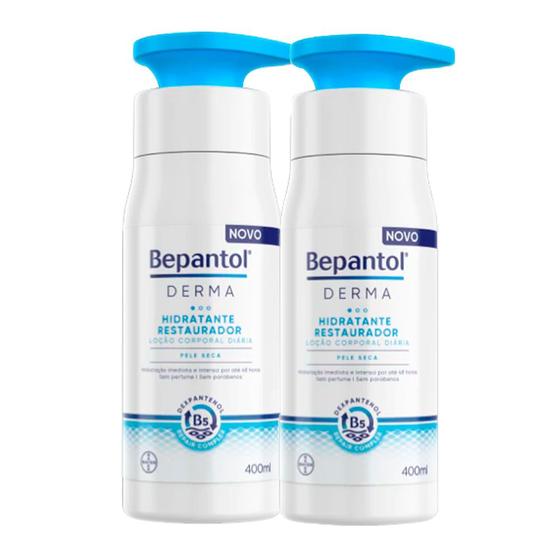 Kit 2 Bepantol Derma Hidratante Restaurador Corporal 400ml Menor preço em Kit 2 Bepantol Derma Hidratante Restaurador Corporal 400ml
