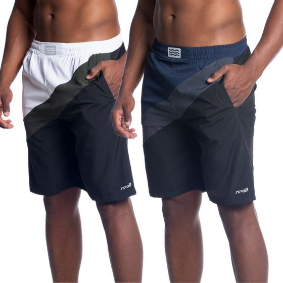 Imagem de Kit 2 Bermuda Shorts Masculino Tactel Elastano Refletivo