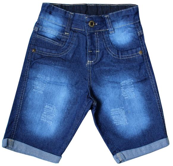 Imagem de Kit 2 Bermudas Jeans Infantil Roupa Masculino Short Menino