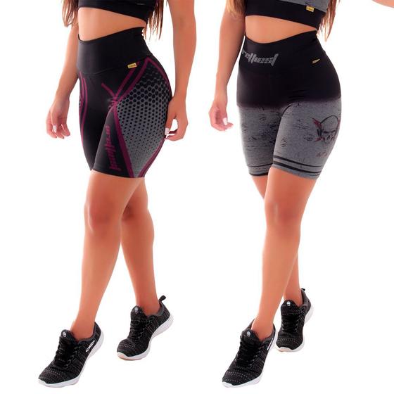 Imagem de Kit 2 bermudas sublimadas zero transparência