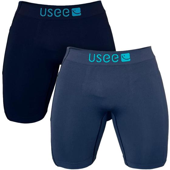 Imagem de Kit 2 Bermudas Térmica Sem Costura Com Bolso Lateral Usee Brasil
