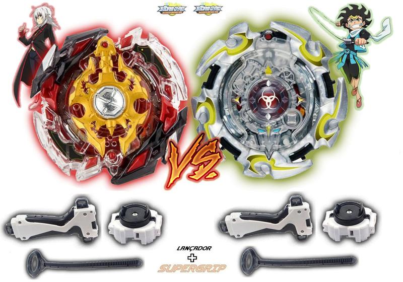 Imagem de Kit 2 Beyblade Burst + 2 Lançador God Spriggan Alter Chronos