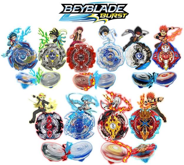 Kit 2 Beyblade Burst Barato Sortidos Sem Lançador Valt,Shu Daigo e ...