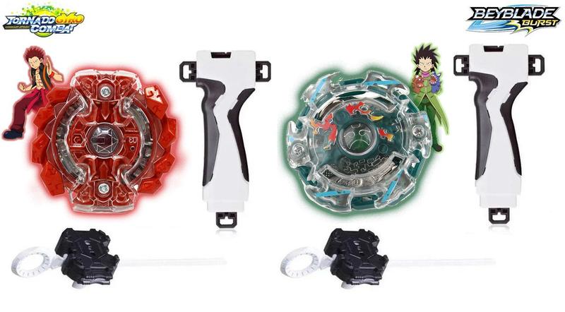 Imagem de Kit 2 Beyblade Burst Metals Com Lançador Ken + Gou Beyblade Burst