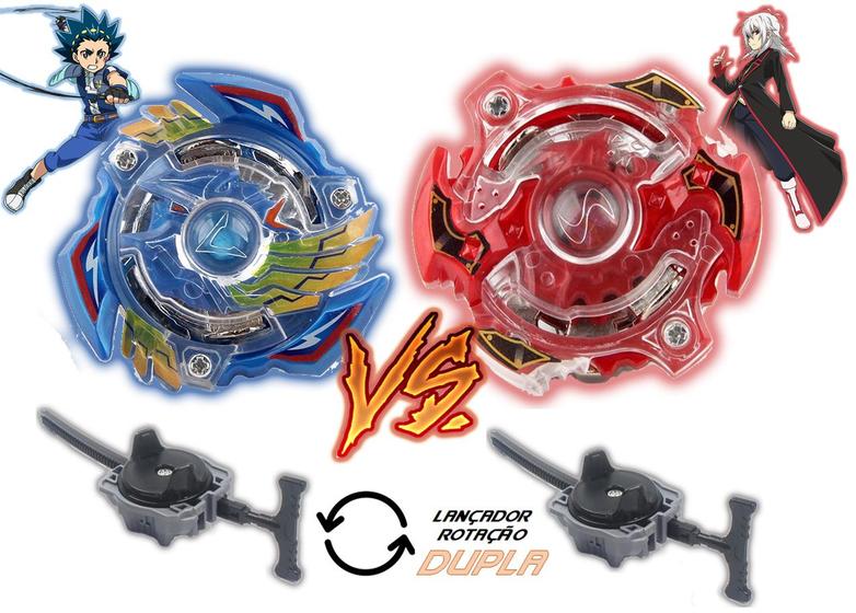 Kit 2 Beyblade + 2 Lançadorer + Arena - Promoção Barato