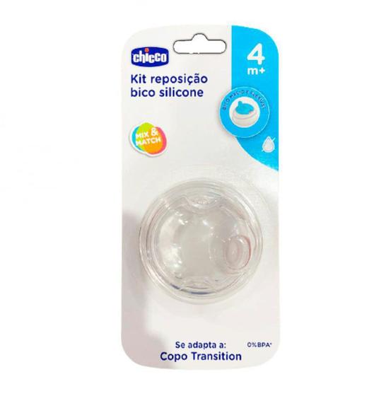 Imagem de Kit 2 Bicos Silicone para Copo Transition 4m+ - Chicco