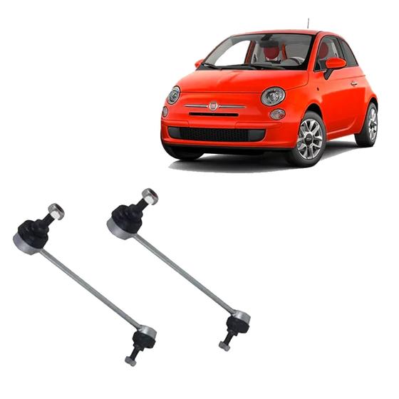 Imagem de Kit 2 Bieleta Tirante Dianteira Fiat 500 Polones 2009-2011