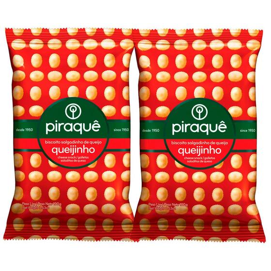 Imagem de Kit 2 Biscoito Piraquê Queijinho com 100g