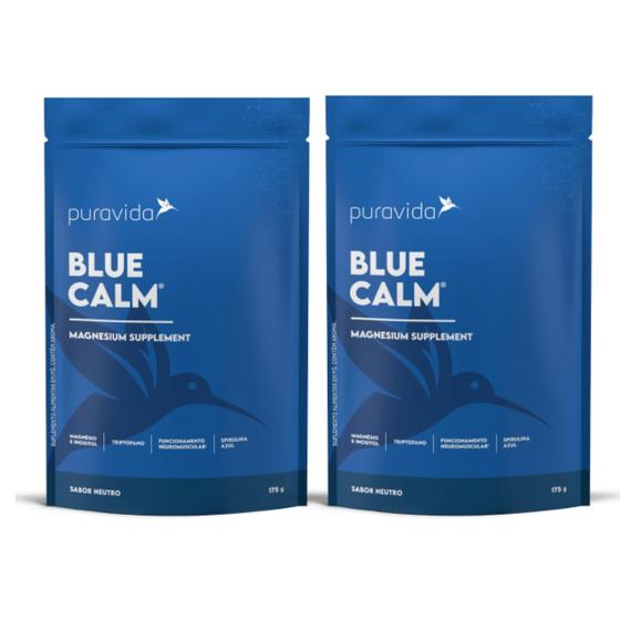 Imagem de Kit 2 Blue Calm Magnesium Supplement Neutro 175g PuraVida