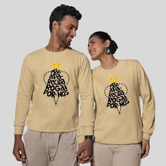 Imagem de Kit 2 Blusas Frio Moletom Careca Sem Capuz Casal Namorados Nós