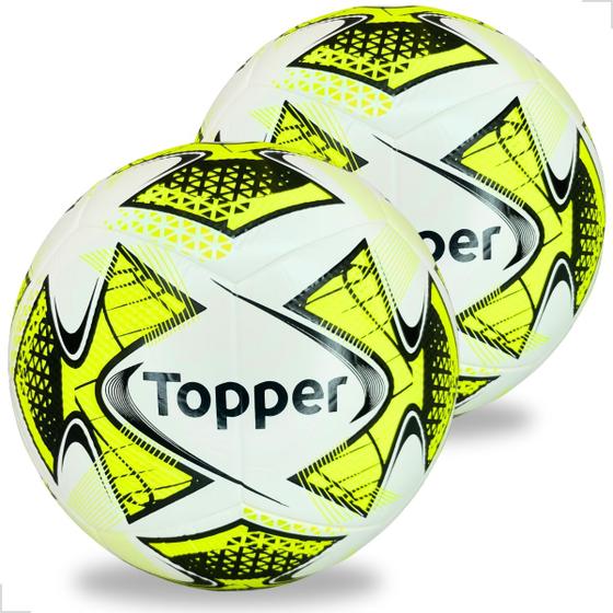 Imagem de Kit 2 Bola De Futebol Society Topper Sintético Oficial