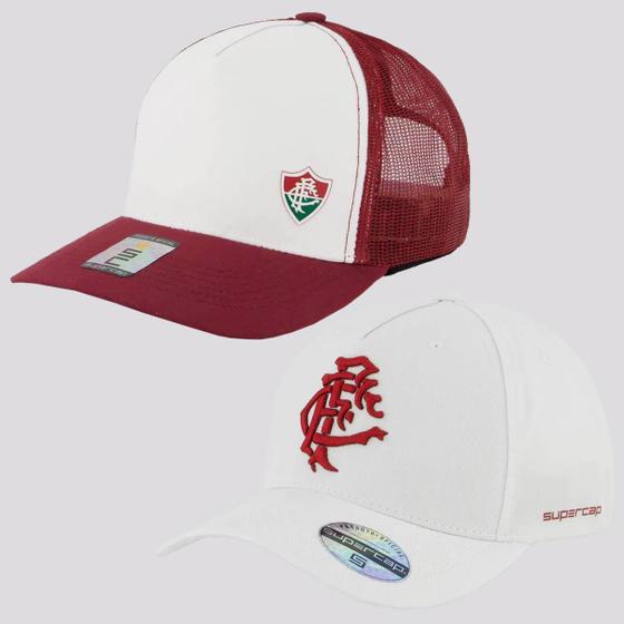 Imagem de Kit 2 Bonés Fluminense