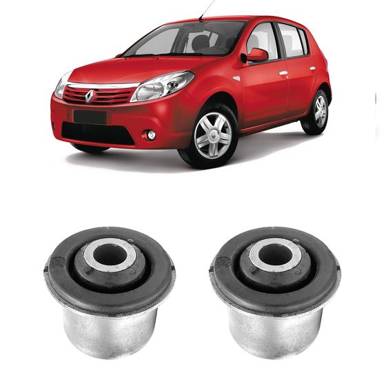 Imagem de Kit 2 Borracha Leque Dianteiro Renault Sandero 2012 2013 14