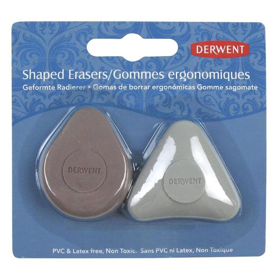 Imagem de Kit 2 Borrachas Ergonômicas Derwent