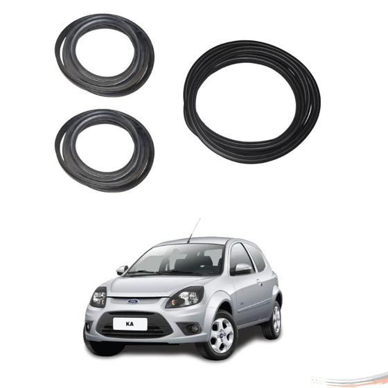 Imagem de Kit 2 Borrachas Porta e Porta Mala Ford Ka G2 Até 14