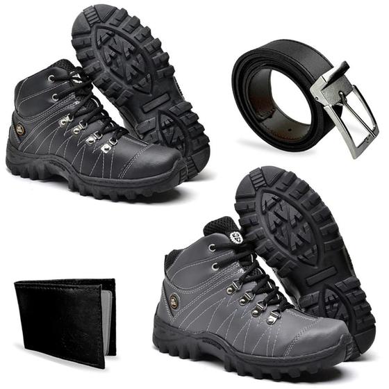 Imagem de Kit 2 Bota CatSkill Coturno Adventure Masculino + Carteira + Cinto