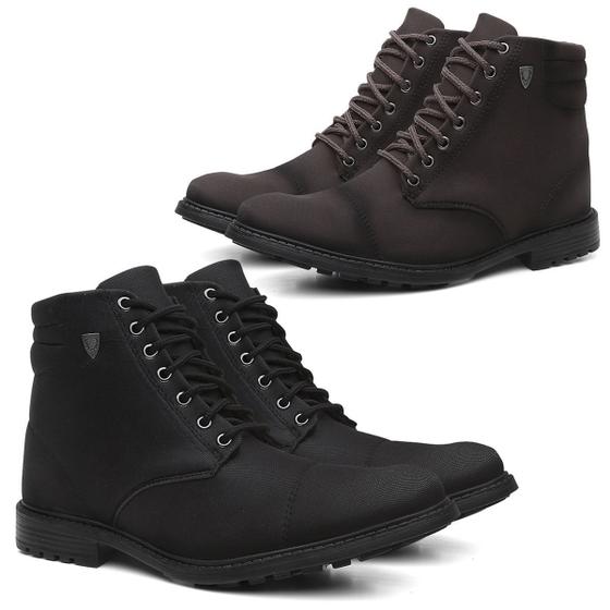KIT 2 Botas Coturnos Masculinos Casual Street Urban - Lorenzzo Lopez ...