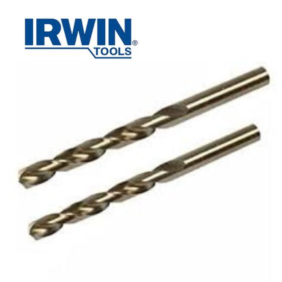 Imagem de  Kit 2 Brocas 6,00mm Aço Rápido Metal Profissional Irwin