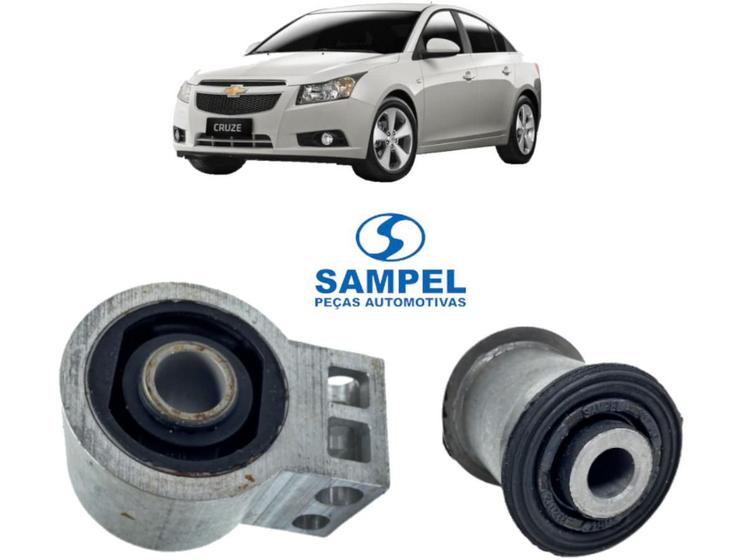 Imagem de Kit 2 Bucha da Bandeja Dianteira Cruze 2012 2013 2014 2015 2016 SAMPEL Hatch Sedan