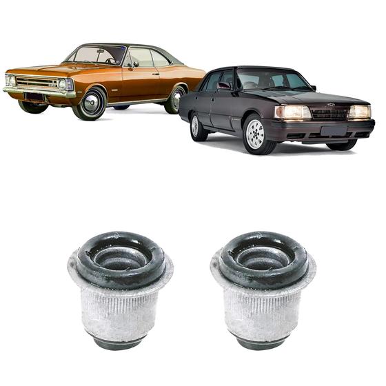 Imagem de Kit 2 Bucha Traseira Leque Dianteiro Gm Opala 1990 1991 1992