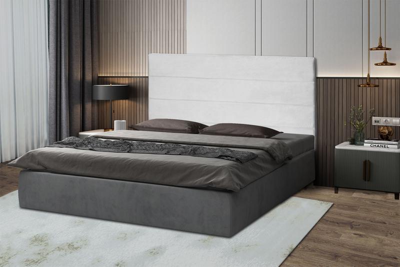 Imagem de Kit 2 Cabeceiras Helena 120Cm Para Cama Box Solteiro Suede Branco