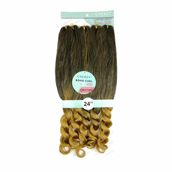 Imagem de Kit 2 Cabelo Jumbo Boho Curl Para Tranças Gypsy Braid 60Cm