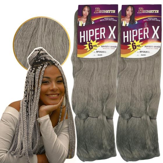 Imagem de Kit 2 Cabelo Jumbo Tranças Hiper X Jumbão Box Braid