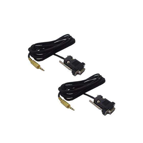 Imagem de Kit 2 Cabo Crs-60 Conexão Windows Computador P2 Db9 Rs-232 Fêmea Utilizado Diversos Equipamentos Ldr Tgd Htr Instrutherm
