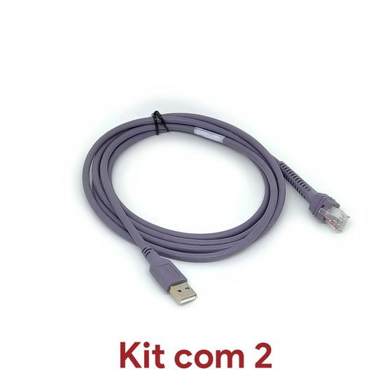 Kit 2 Cabo Usb Leitor Symbol Motorola Zebra Ls2208 / Ls7708 / DS Menor preço em Kit 2 Cabo Usb Leitor Symbol Motorola Zebra Ls2208 / Ls7708 / DS