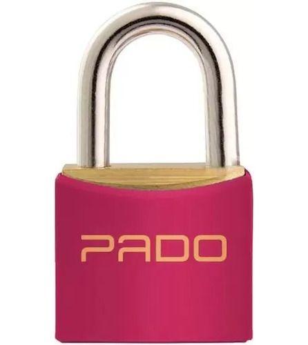 Imagem de Kit 2 Cadeados Pado 30mm Color Latão Resistente Mala Mochila