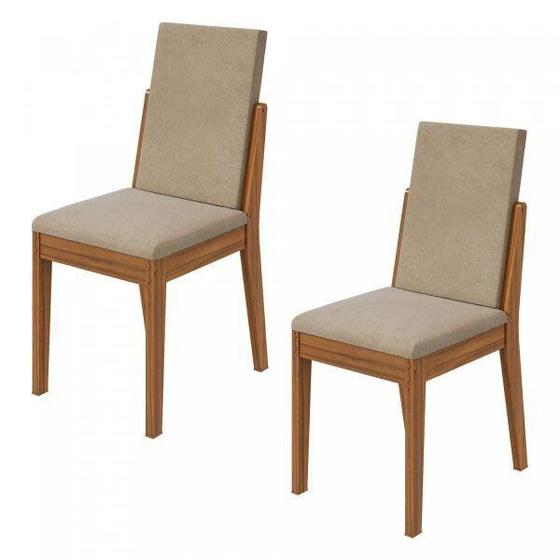 Imagem de Kit 2 Cadeiras Acolchoadas Lira Móveis Lopas