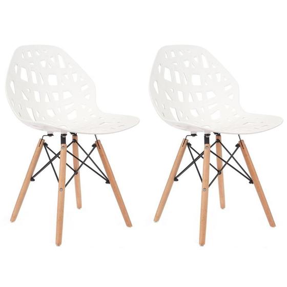 Imagem de Kit 2 Cadeiras Akron Eames Branca