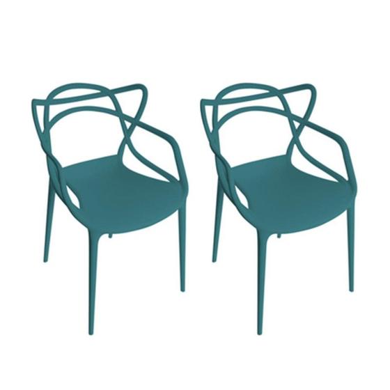 Imagem de Kit 2 Cadeiras Aviv Verde Java Polipropileno Fratini