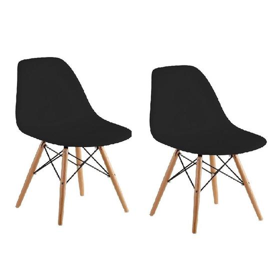 Imagem de Kit 2 Cadeiras Charles Eames Preta