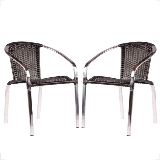 Imagem de Kit 2 Cadeiras de Alumínio Área Externa Pinheiro Artesanal